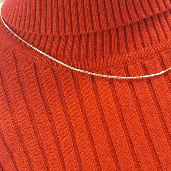 Vintage Silver Tone Monet Necklace 10"L - Picture 2 of 8